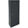 ME-FA 477550M Hazel 477 477550M-Cassetta delle Lettere per pacchi con Fessure Speciali, 104,3 x 38,5 x 23 cm, Colore: Grigio