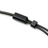 Cavo per cuffie schermato 1,2M con connettori da 3,5mm e volume in alluminio