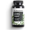 natural elements Omega 3 Premium Vegano - 60 capsule - 2000 mg di olio di alghe, 800 mg 60 unità