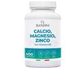 Bandini Calcio Magnesio Zinco Vitamina D3 + K2 MK7 | 400 Compresse