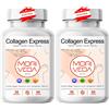 MoriVeda Capsule Collagen Express con collagene biocellulare di tipo II 2 mesi 120 unità