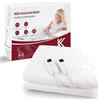 Redkey scaldaletto elettrico, coperta termica, due zone temperatura, regolabile, aut...