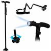 Bastone Magic Cane Da Passeggio Pieghevole Per Anziani Con Torcia Led cir