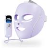 Shark Cryoglow Maschera LED Viso, Con Effetto Rinfrescante Sul Contorno Occhi, L