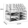 Espositore Organizer Porta Trucco Box Portagioie Cosmetici 5 Cassetti cir