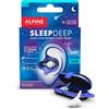 Alpine SleepDeep Tappi orecchie per dormire in gel morbido 27 dB riduzione del