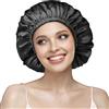 Does not apply Cuffia Da Notte in Seta 22 Momme - 100% Gelso - Doppia per Capelli Ricci - Trasp