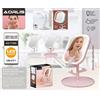 Specchio LED per Trucco AORLIS AO-77906 USB Ricaricabile Touch Screen