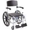 MOPEDIA SEDIA DOCCIA CON RUOTE AUTOSPINTA 50 CM - ADATTO PER ANZIANI E PERSONE DISABILI