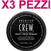 AMERICAN CREW Cera Capelli Uomo Effetto Bagnato AMERICAN CREW Heavy Hold Pomade 85 gr 3 Pezzi