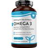 Omega 3 2000Mg Con 660Mg EPA E 440Mg DHA, 240 Omega 3 Capsule per 4 Mesi Di Forn