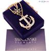 G4Love Collana donna oro Swarovski Elements originale G4L cristalli ancora timone stras