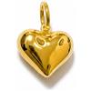 Oro 18kt Ciondolo A Forma Di Cuore Elettroformato Vuoto in ORO GIALLO 18KT 750% List 435€