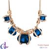 G4Love Collana donna oro cristalli Swarovski Elements originale collier turchese regalo
