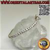 Oriental Art S.a.s. Bracciale tennis in argento 925‰ con zirconi naturali bianchi incastonati da 3 m