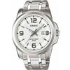 Casio Orologio Da Polso CASIO MTP-1314D-7AVDF Analogico Uomo Data Quad Bianco lac