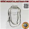Oriental Art S.a.s. Collana catenina in argento 925 ‰ "coda di topo" a sezione quadrata da 50 cm x 1