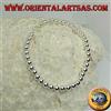 Oriental Art S.a.s. Bracciale in Argento 925‰ a palline grandi infilate su catenina