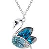 G4Love Collana donna oro bianco Swarovski Element originale G4Love cristalli cigno swan