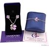 G4Love Collana + bracciale argento Swarovski Element originale G4L quadrifoglio cuori