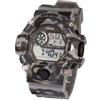 Orologio Sportivo Xinjia Xj-875dm Resistente Acqua Cronografo Militare Grigi lac