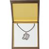 Dachshund Rauhhaar, Bassotto, Teckel IV - Collare IN Scatola Regalo, Argentato