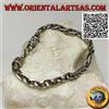 Oriental Art S.a.s. Bracciale in Argento 925‰ a maglia intrecciata con gancio a serpentina da 20,5 c