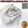 Oriental Art S.a.s. Collana in argento 925 ‰, maglia "snake" sottile o coda di topo (spessore 1 mm)