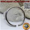 Oriental Art S.a.s. Bracciale rigido in argento 925‰ liscio a sezione cilindrica