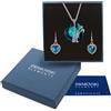 G4Love Collana oro bianco Swarovski Elements originale G4Love cristallo cuore blu donna