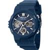 Sector Orologio Uomo SECTOR EX-40 R3251238002 Silicone Blu Chrono Alarm Dual Time