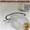 Oriental Art S.a.s. Bracciale macramè con pepite in argento 925‰ (regolabile)
