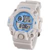 Orologio Sportivo Xinjia Xj-875dm Resistente Acqua Cronometro Bianco Azzurro lac
