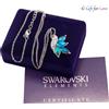 G4Love Collana donna oro bianco Swarovski Elements originale G4Love cristalli foglia