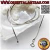 Oriental Art S.a.s. Collana in argento 925 ‰, maglia snake sottile coda di topo spessore mm.1,2
