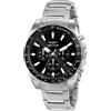Sector Orologio Uomo SECTOR 450 R3273776008 Chrono Bracciale Acciaio Nero Sub 100mt