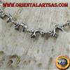 Oriental Art S.a.s. Bracciale in Argento 925‰ morbido con delfini