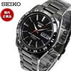 Seiko Orologio automatico uomo SEIKO 5 SNKE03K1 quadrante nero acciaio inox nuovo
