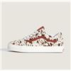 VANS Old Skool Scarpe Sneakers Unisex in Bianco Marrone Animal Print