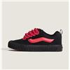 Vans Knu Skool Creeper Scarpe Sneaker Nero Rosso Tutte le Taglie