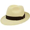 Borsalino Cappello 140228 fedora Panama Quito 6 cm nastro marrone