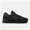 New Balance 574 Core In Triple Black Tutte Le Taglie Stock Limitato