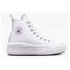 CONVERSE CHUCK TAYLOR ALLSTAR MOVE TELA RAGAZZA PLATFORM BIANCO A03667C