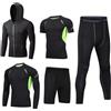 Does not apply Uomo 5 Pezzi Completi Sportivi Abbigliamento Set Giacca Con Cappuccio Manica Cor