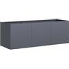 vidaXL Fioriera Antracite 120x40x40 cm Acciaio laminato a fredd 120 x 40 x 40 cm