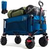 TIMBER RIDGE Carrello Spiaggia Ruote Grandi con Freno Carrello Pieghevole Tr Blu