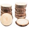 Relota 18 pezzi Dischi Legno Grezzo da Decorare Diametro 5-6cm Dischetti 5-6 cm