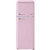 PYRAMIDEA Frigorifero Vintage Colorato Rosa Satinato Doppia Porta Ventilato 240