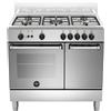 La Germania Cucina forno Gas Acciaio Inox 5 Fuochi LA GERMANIA AMN9P5GXV