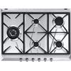 SMEG SRV575GH5, Piano cottura a gas UNIVERSALE, Stainless steel